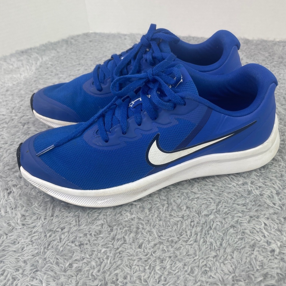 Nike Star Runner 3 Youth 7Y Blue Running Shoes Sneakers